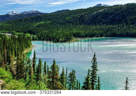 Emerald Lake By South Klondike Highway, Yukon Territory, Canada
