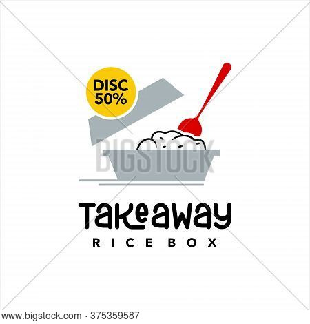 Takeaway Food Logo Banner Dilicious Meal Menu Service Industrial Icon Template Inspiration
