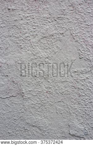 White Plastered Concrete Wall Texture. Whitewash Concrete Wall Seamless Surface. Abstract White Wash