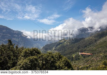 View The Pass Boca Da Encumeada On Madeira Island. Portugal
