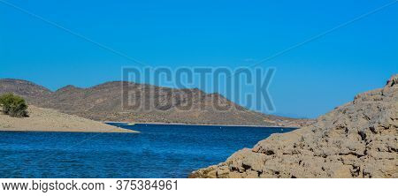 View Of Lake Pleasant In Lake Pleasant Regional Park, Sonoran Desert, Arizona Usa