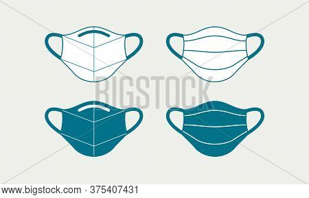 Face Mask Illustration For Posters, Flyers, Cards, Stickers, And Professional Design.