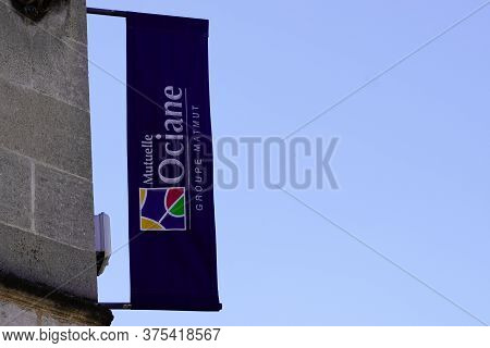 Bordeaux , Aquitaine / France - 07 06 2020 : Mutuelle Ociane Logo Sign On Flag Of Groupe Matmut Fren