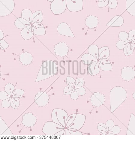 Beautiful Nature Collection Illustration Seamless Pattern Background 02
