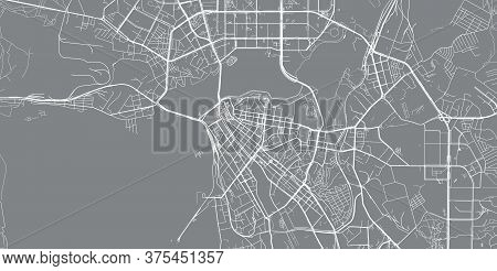Urban Vector City Map Of Kazen, Russia