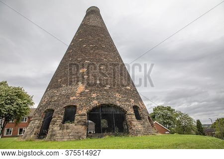 Rotherham , South Yorkshire, England - July 2 2020: Catcliffe Glass Kiln In Rotherham, England. Only