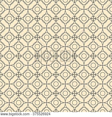Seamless Vector Pattern. Modern Stylish Texture. Abstract Geometric Background. Monochrome Stylish T