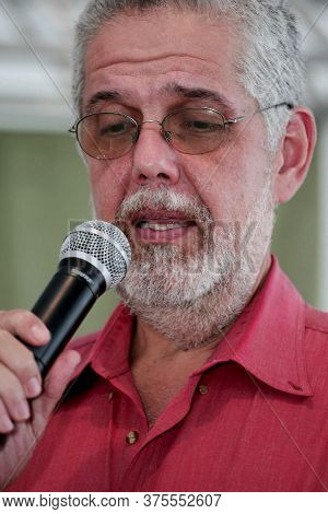Eunapolis, Bahia / Brazil - November 24, 2009: Jorge Solla, Health Secretary Of Bahia Is Seen During