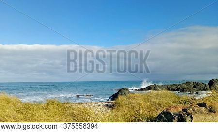 Beautiful Scenery At Riverton Beach Invercargill New Zealand