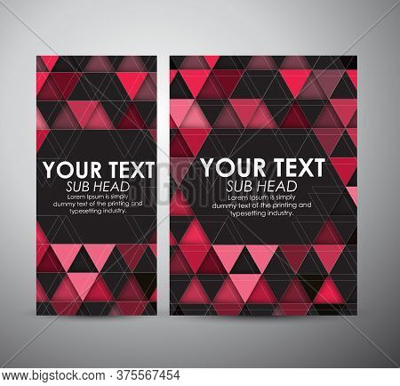 Business Design Abstract Triangle And Geometric Strip Pattern Background. Vector Illustration.