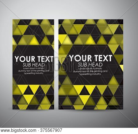 Business Design Abstract Triangle And Geometric Strip Pattern Background. Vector Illustration.