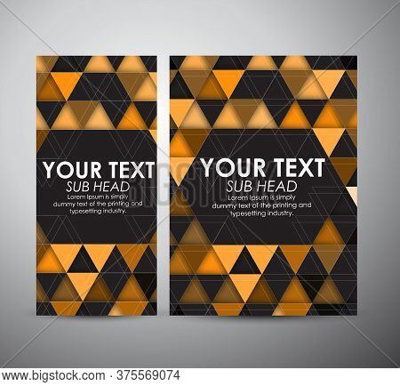 Business Design Abstract Triangle And Geometric Strip Pattern Background. Vector Illustration.