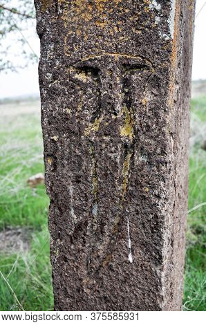 Bitlis, Turkey - 21 May 2011: Ahlat Seljukian Cemetery. Seljuk Period Tombstones.