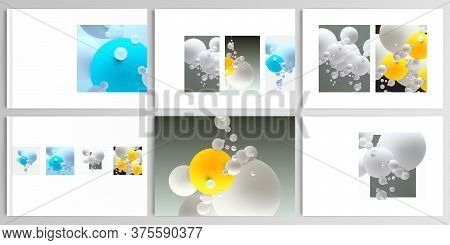 Vector Layouts Of Presentation Design Templates For Brochure, Cover Design, Flyer, Book Design, Maga