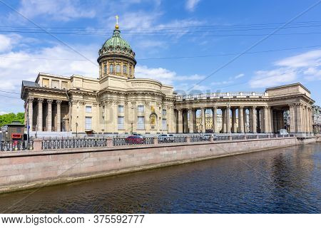 Kazan (kazansky) Cathedral On Nevsky Prospect And Griboedov Canal, Saint Petersburg, Russia