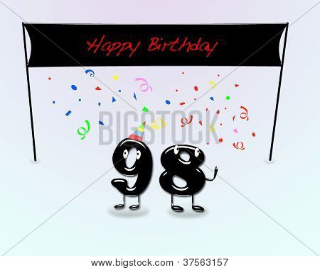98 Narozeninovou oslavu.