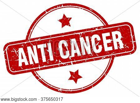 Anti Cancer Grunge Stamp. Anti Cancer Round Vintage Stamp
