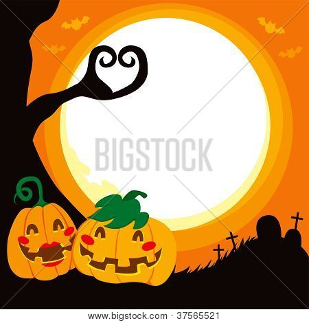 Citrouille d'Halloween Love