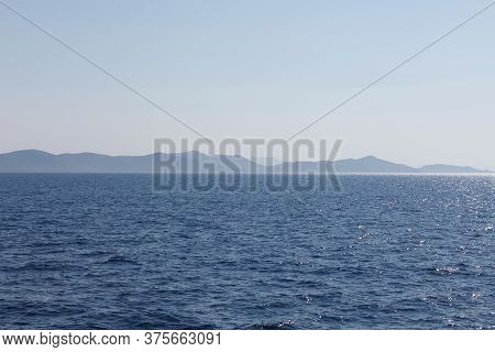 Aerial View Over The Aegean Sea Near Kalimnos Island. Greece