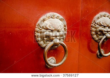 Heurtoirs de porte Lion Temple Longhua