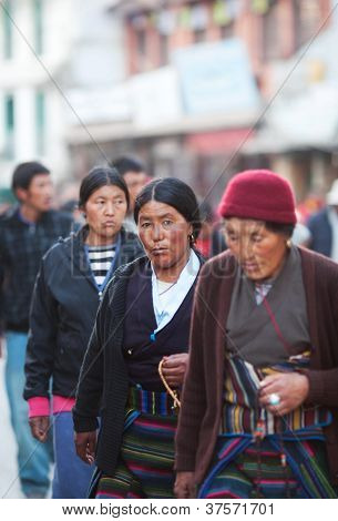 Refugiados tibetanos en Kathmandu