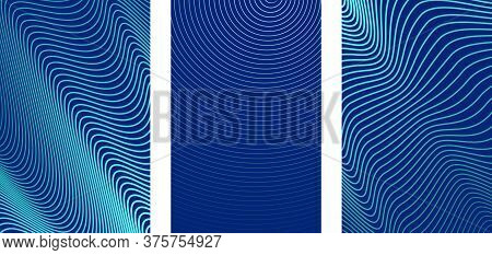 Abstract Vertical Striped Background. Ultra Thin Abstract Wavy Lines