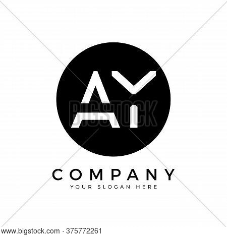 Ay Logo Design Business Typography Vector Template. Creative Linked Letter Ay Logo Template. Ay Font