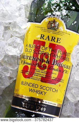 Bottle Of J&b Rare Blended Scotch Whisky
