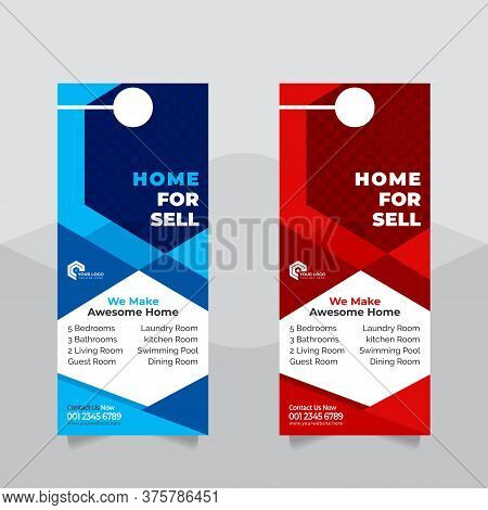 Corporate Door Hanger Tags For Room In Hotel Or Resort Paper Door Handle Lock Hangers Set, Real Esta