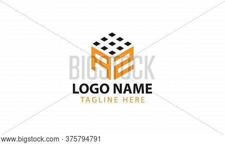 Business Corporate Letter Az Logo Design Vector.letter Aa Cube Logo Vector Template. Letter Az Logo 
