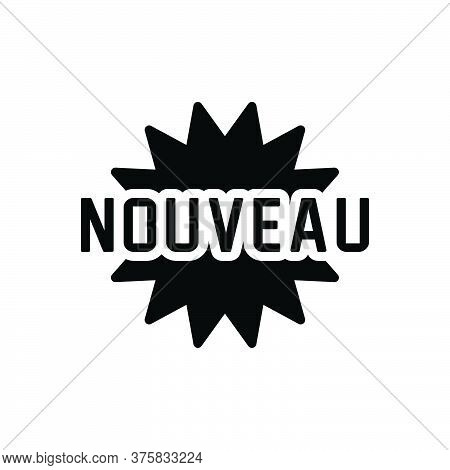 Black Solid Icon For Nouveau Newest New Latest Recent Mordern
