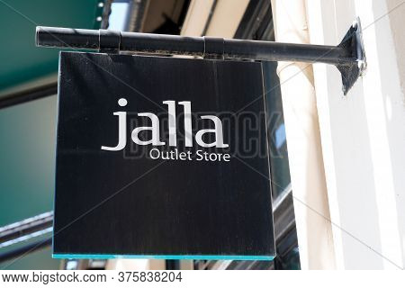 Bordeaux , Aquitaine / France - 07 07 2020 : Jalla Outlet Store Sign And Logo For Home Shop Brand On