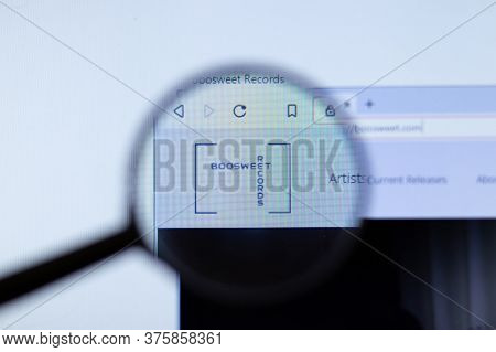 Moscow, Russia - 1 June 2020: Boosweet Records Website With Logo , Illustrative Editorial
