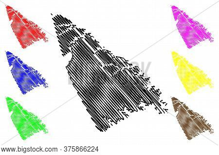 Lincoln County, Georgia (u.s. County, United States Of America,usa, U.s., Us) Map Vector Illustratio