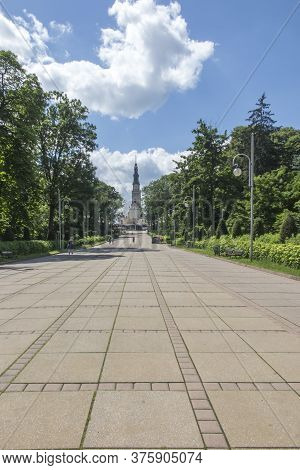 Deserted Access To The Sanctuary Of The Blessed Virgin Mary At Jasna Gora In Częstochowa, Poland. Fa