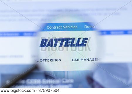 Moscow, Russia - 1 June 2020: Battelle Website With Logo , Illustrative Editorial