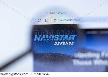 Moscow, Russia - 1 June 2020: Navistar Defense Website With Logo , Illustrative Editorial
