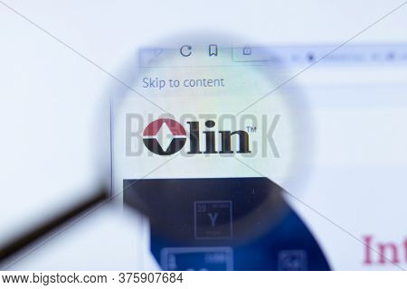 Moscow, Russia - 1 June 2020: Olin Corporation Website With Logo , Illustrative Editorial.