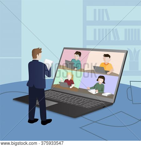 The Company Allows Employees To Company Teleworking Work From Home To Avoid Viruses.