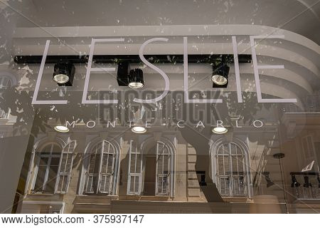 Monte Carlo, Monaco - July 4, 2020: Leslie Fashion Store In Monte Carlo