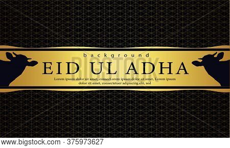 Eid Al Adha Mubarak Celebration With Abstract Background