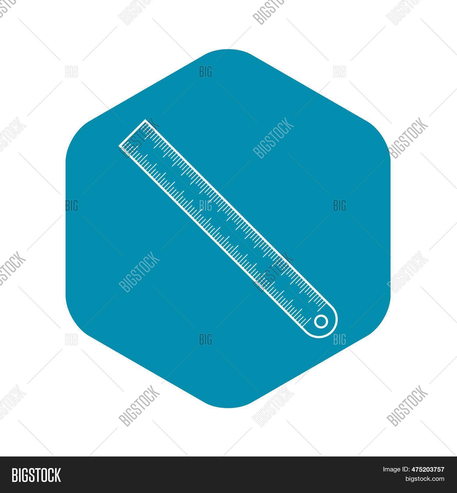 Metal Ruler Icon. Image & Photo (Free Trial) | Bigstock