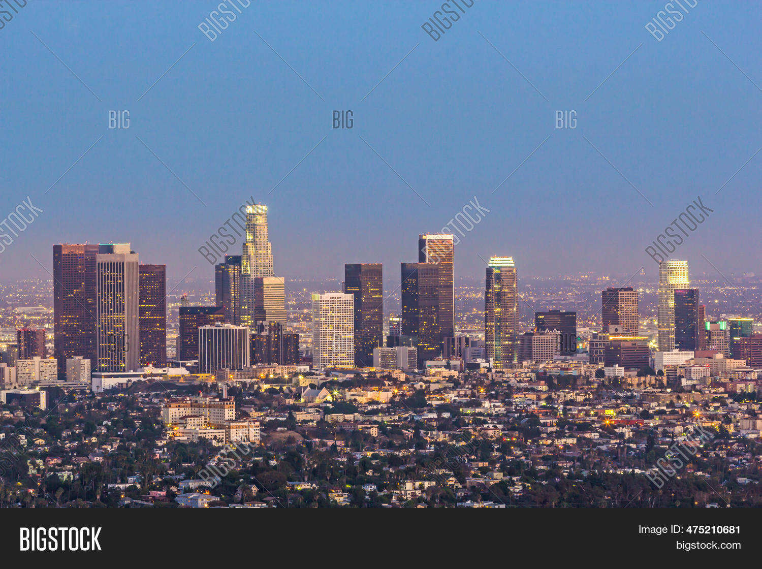 Illustration of Panoramic Views Of La