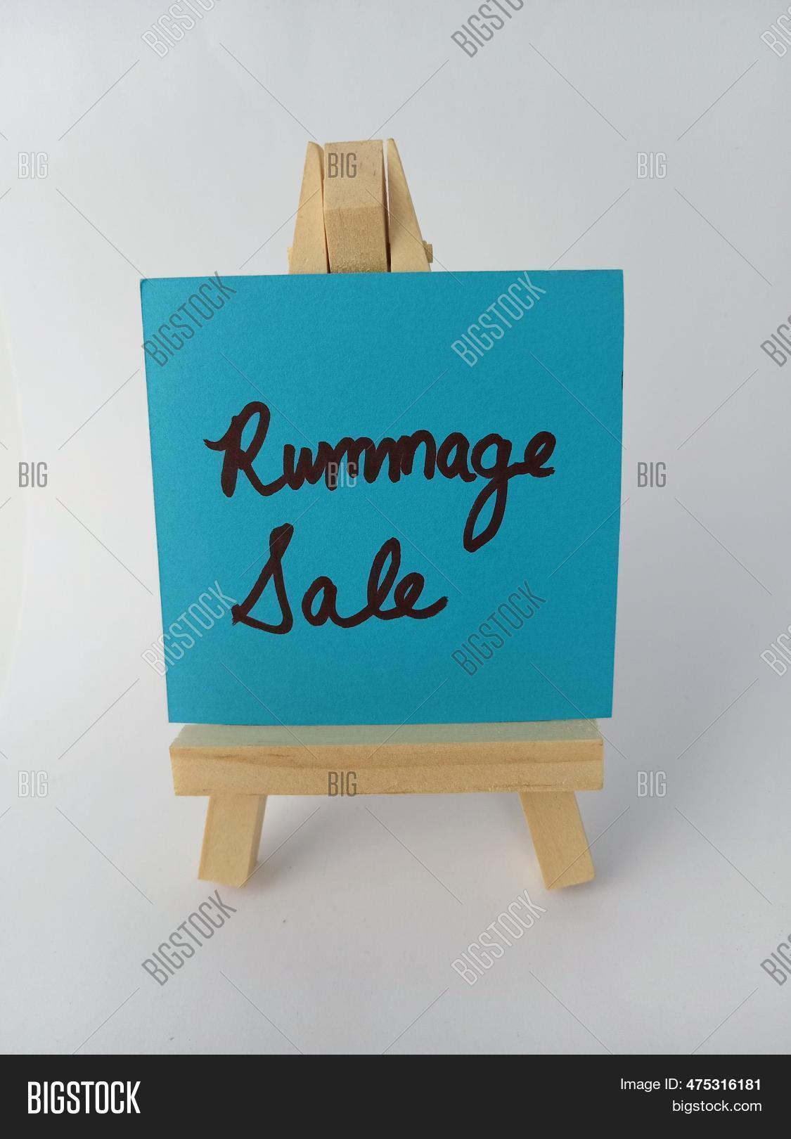 Rummage Sale Sign On Image & Photo (Free Trial) | Bigstock