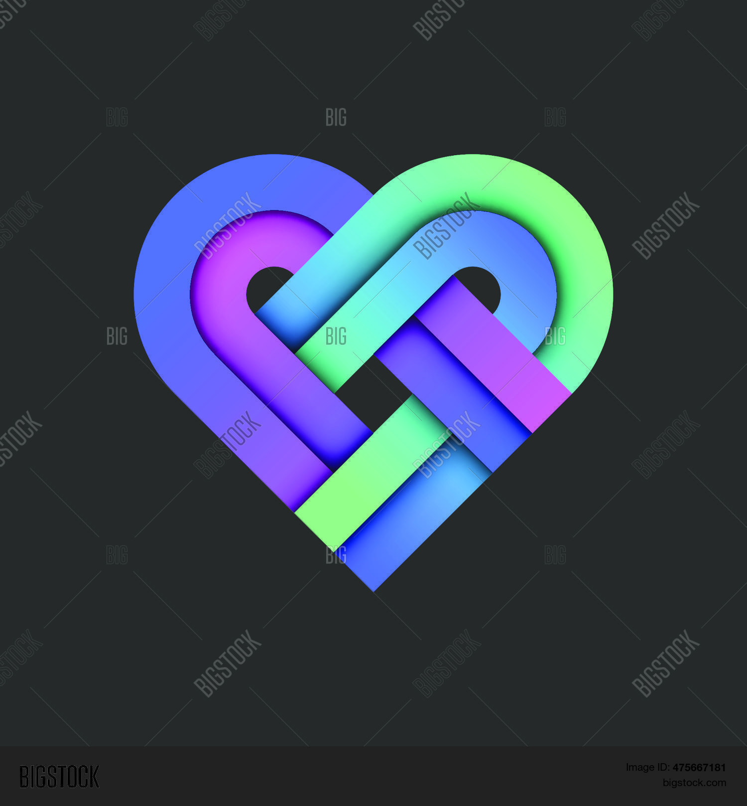 Heart Shape Logo Vector & Photo (Free Trial) | Bigstock