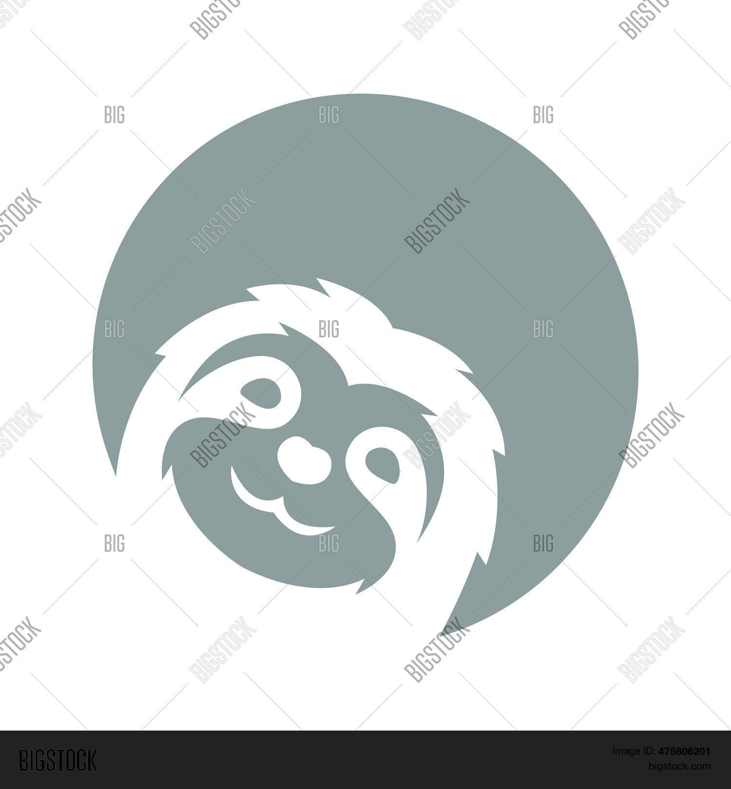 Sloth Logo Simple Sloth Icon Logo Vector & Photo (Free Trial) | Bigstock