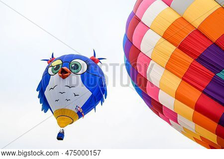 Igualada, Barcelona, July 07 De 2022. 26th European Balloons Festival. Concentration Of Hot Air Ball