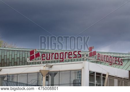 Aachen, Germany - November 8, 2022: Eurogress Logo On Their Main Building. Eurogress Is A Business V