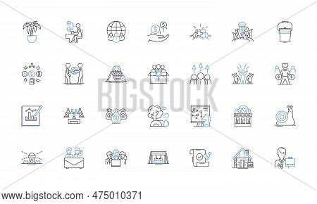 Livestock Sector Line Icons Collection. Grazing, Feed, Milk, Beef, Sheep, Swine, Poultry Vector And 