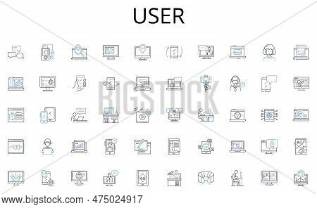 User Line Icons Collection. Visionary, Leader, Creative, Innovative, Strategic, Decisive, Inspiring 